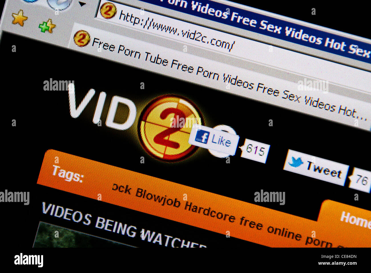 sex video movie online website vid2c Stock Photo