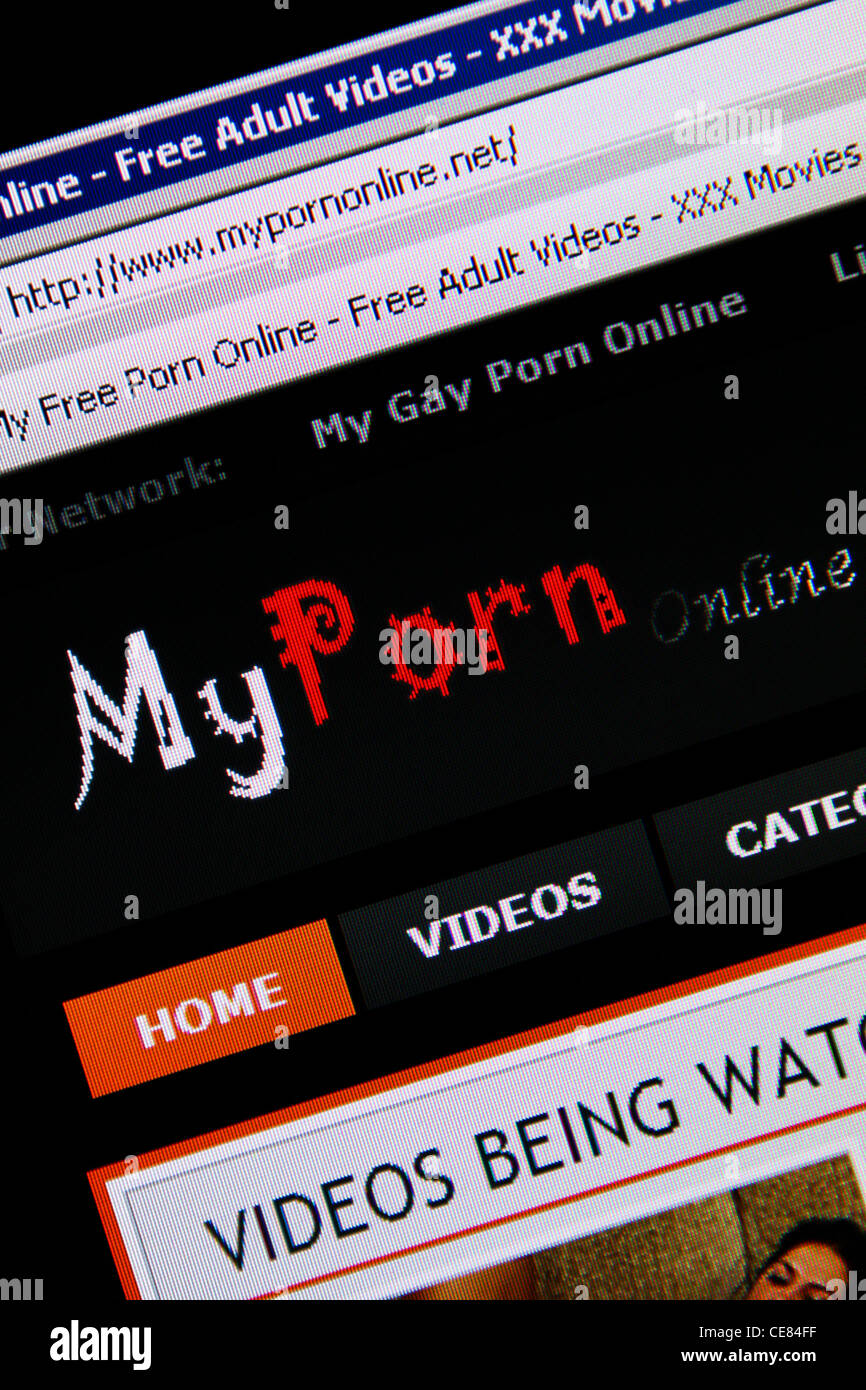 stream online adult video website myporn Stock Photo - Alamy