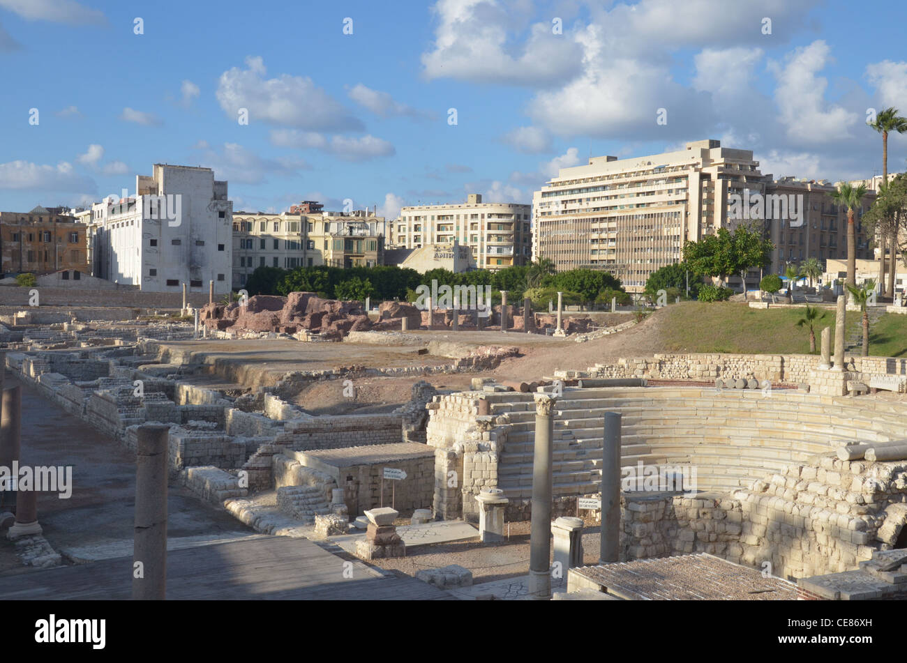 Roman Amphitheater Alexandria Egypt High Resolution Stock Photography