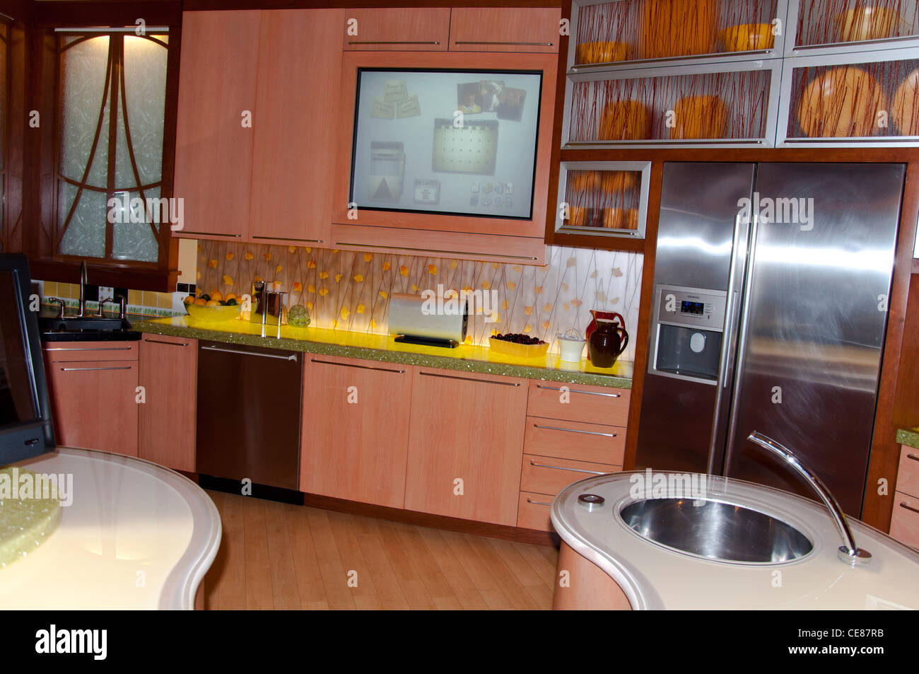 Modern kitchen interior Stock Photo - Alamy