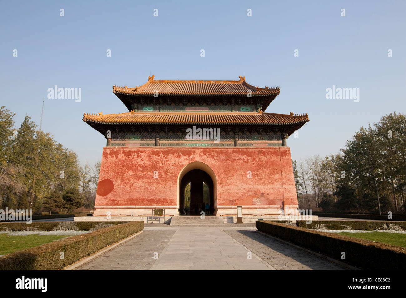 The Sacred Way Of The Ming Tombs Stock Photo