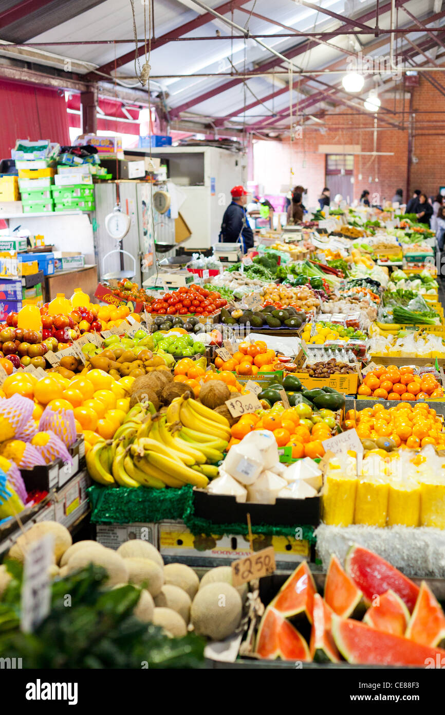 Fruit and Veg at the Victoria Market Melbourne Australia Stock Photo