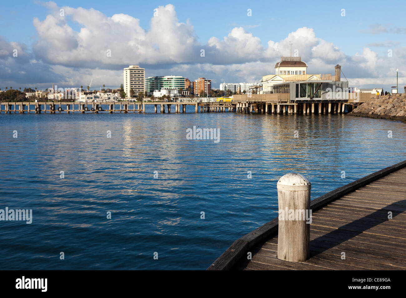 Pier in St Kilda Melbourne Australia Stock Photo Alamy