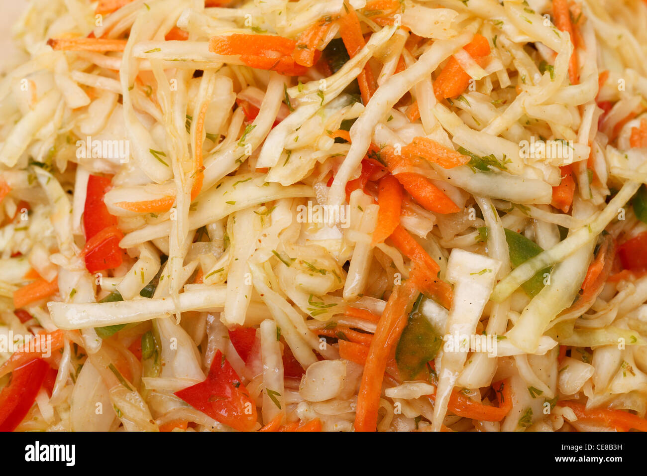 photo of Coleslaw salad closeup Stock Photo Alamy