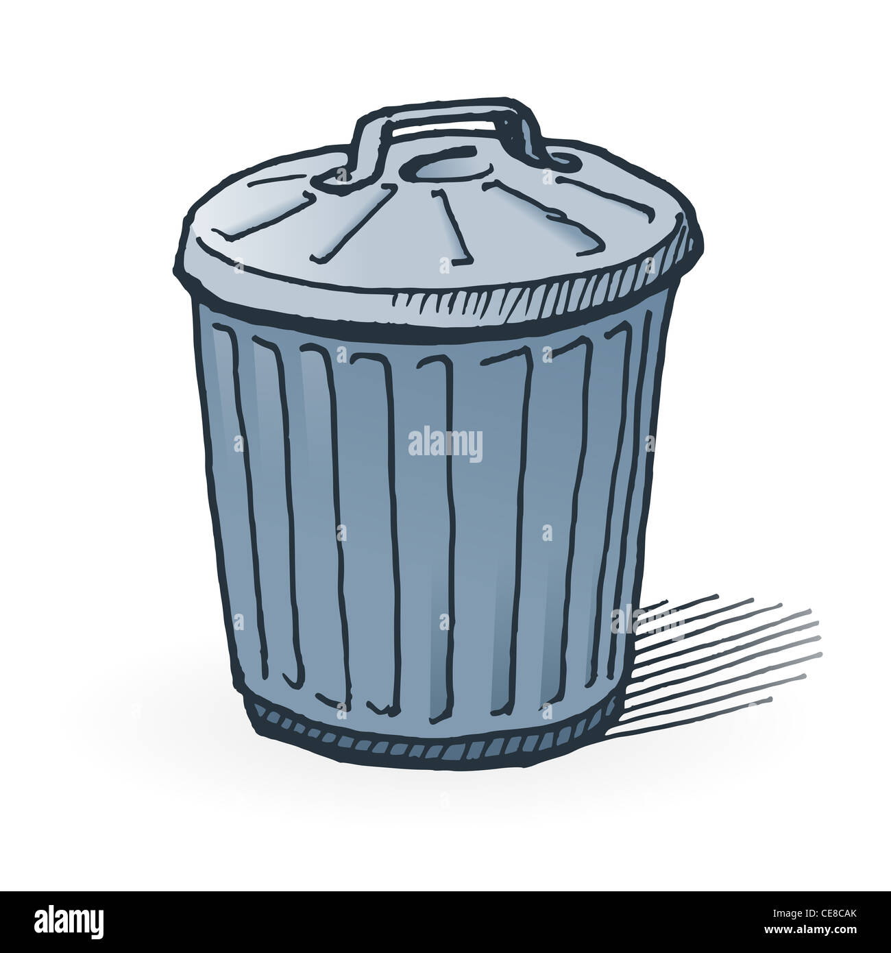 Cartoon drawing trash can hi-res stock photography and images - Alamy