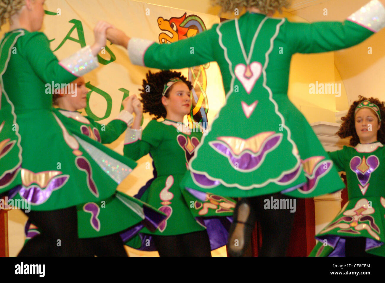 Irish Dancing, Festival Stock Photo