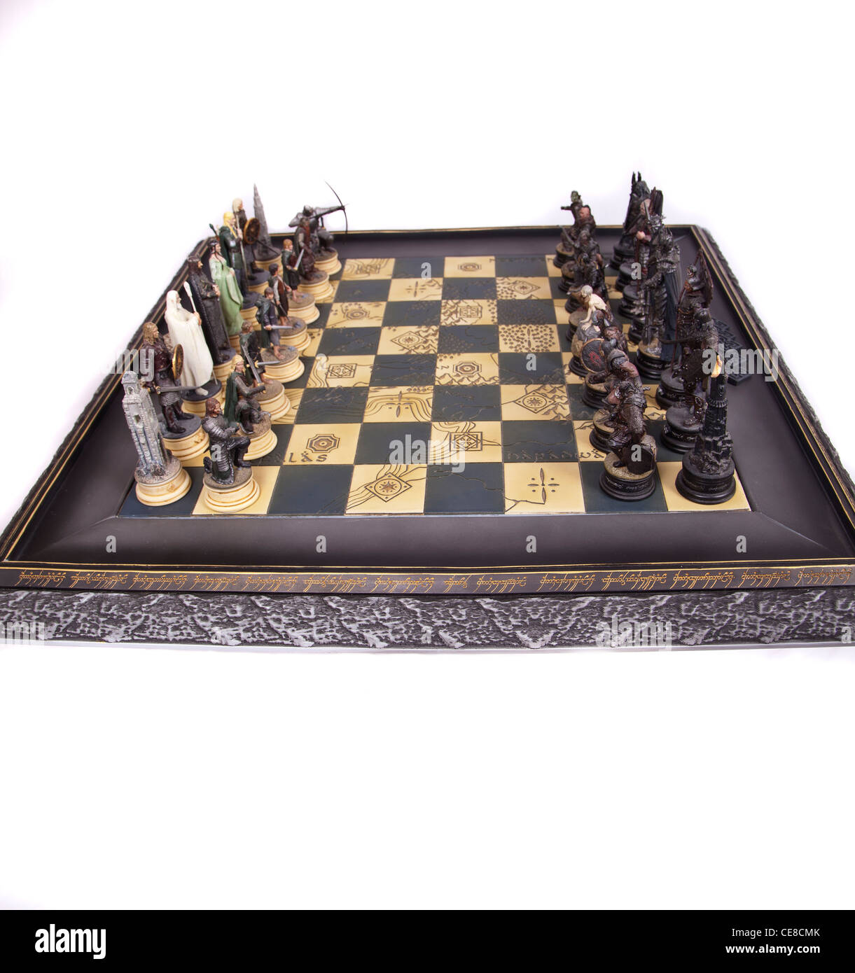 Chess set Lord of the Rings Stock Photo - Alamy