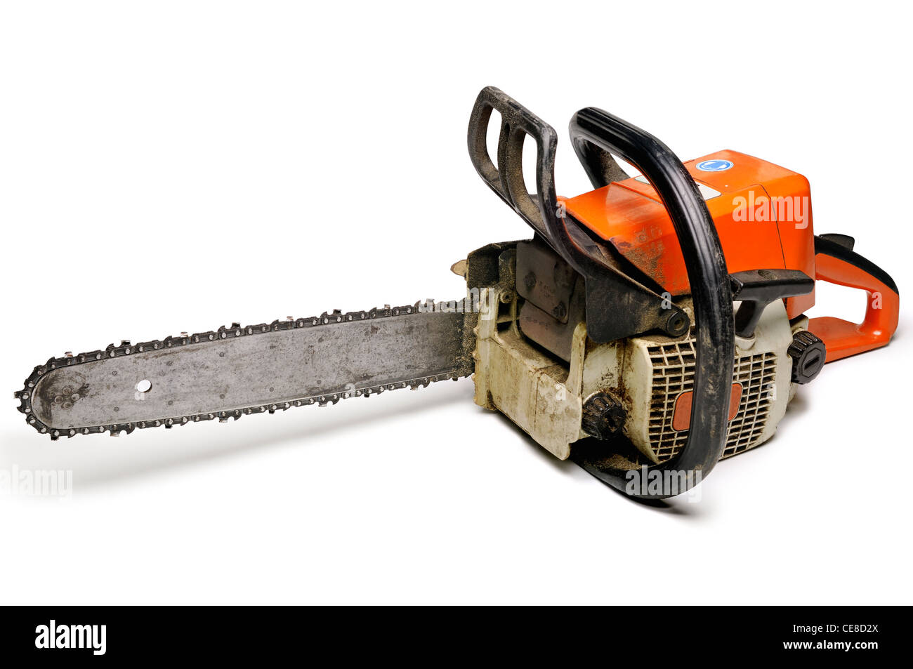 Chainsaw, Cut Out. Stock Photo
