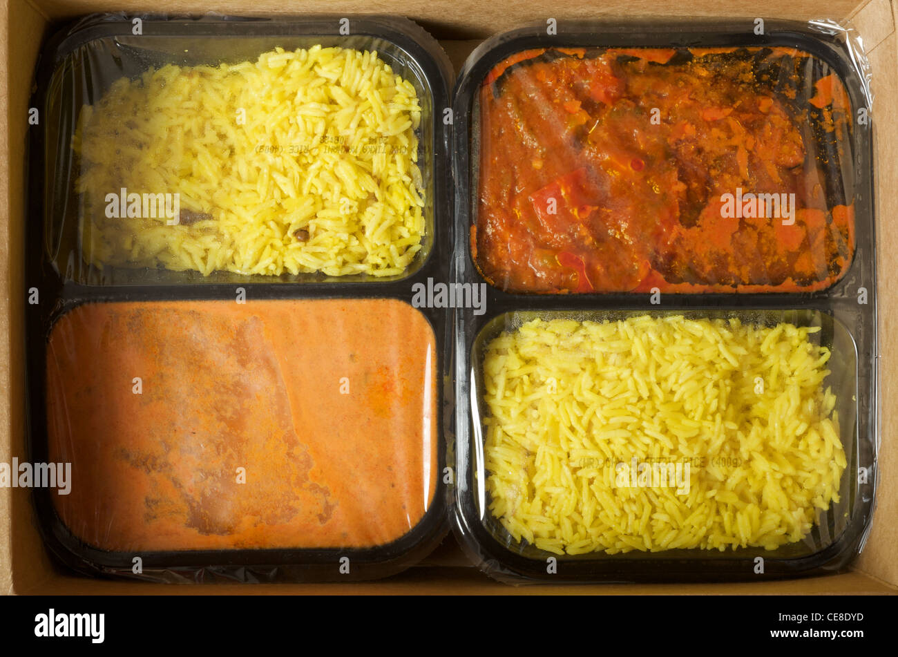 Waitrose Indian takeaway for two meal Stock Photo