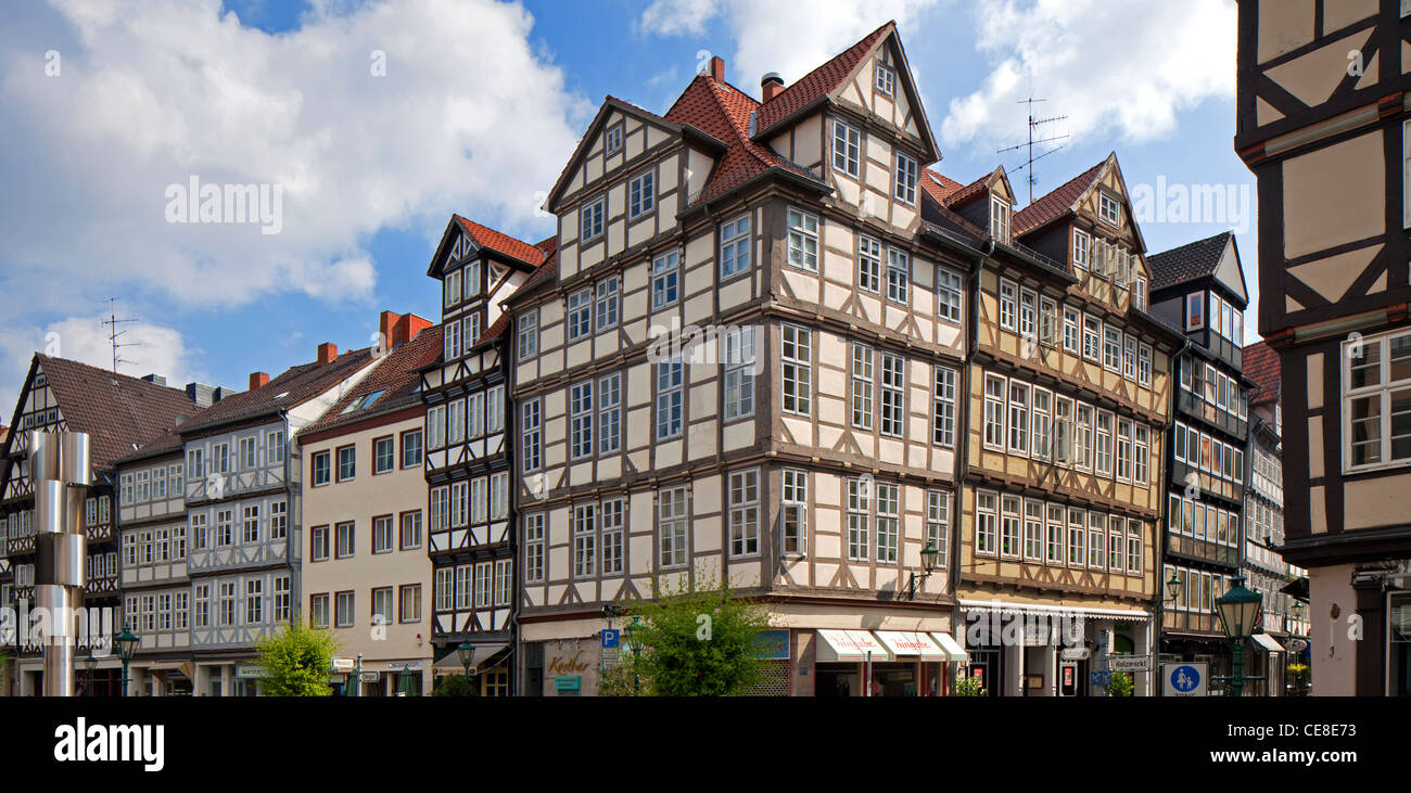 Kramerstraße with halftimbered houses in the historic old town