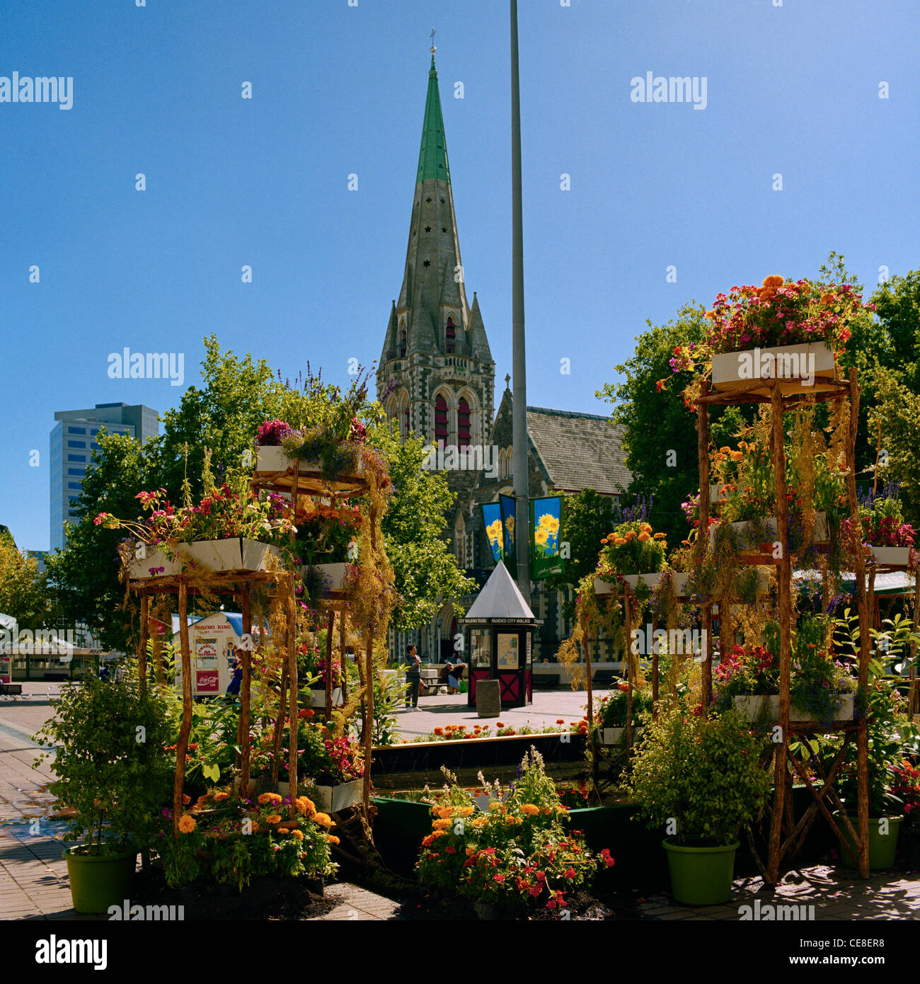Christchurch Flower Festival South Island New Zealand Stock Photo Alamy