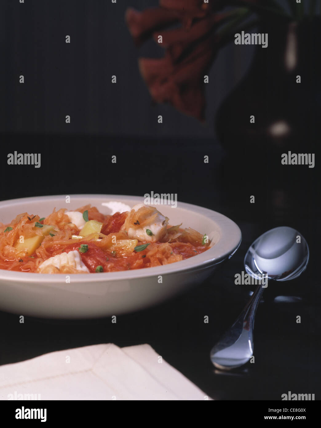 Hungarian sauerkraut soup Stock Photo Alamy