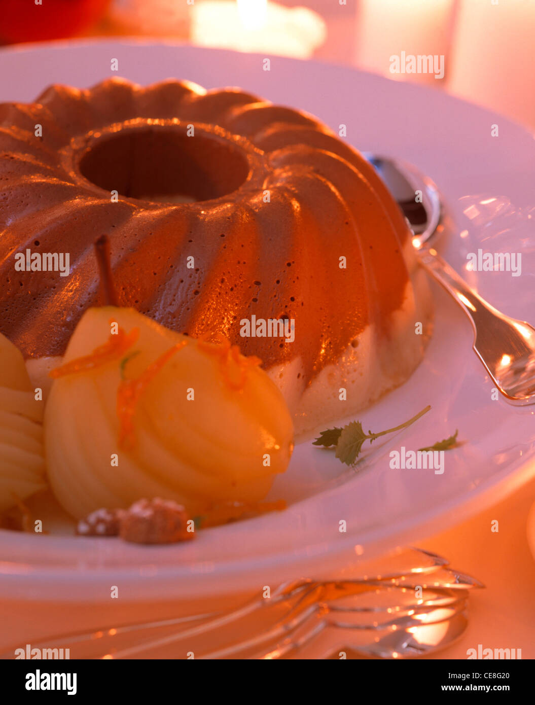 Chocolate mousse in ring cake form Stock Photo Alamy