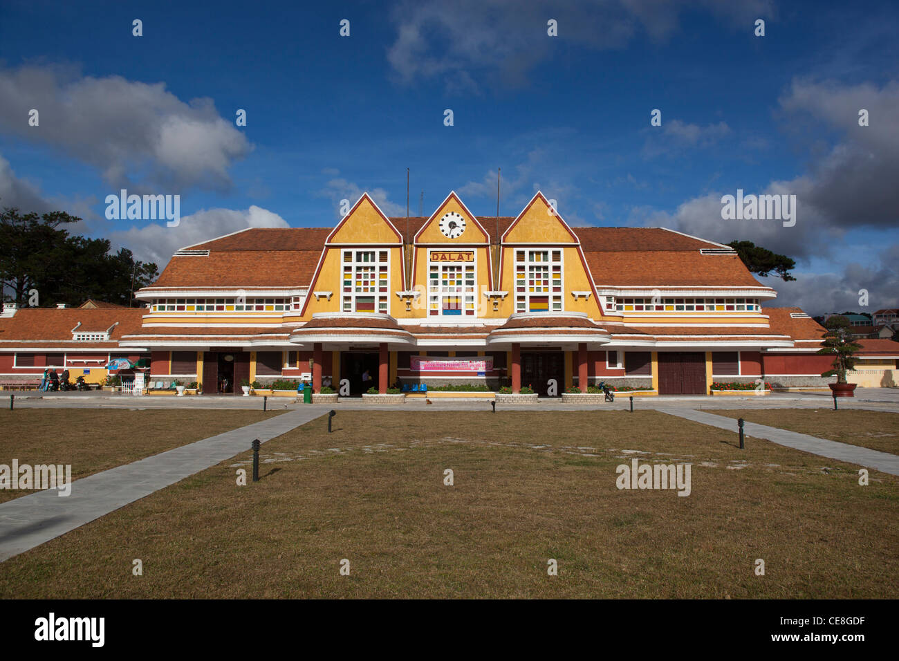 The Railway Station at Dalat Stock Photo Alamy