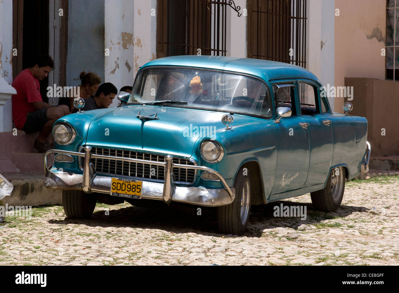 Trinidad: classic American car Stock Photo - Alamy
