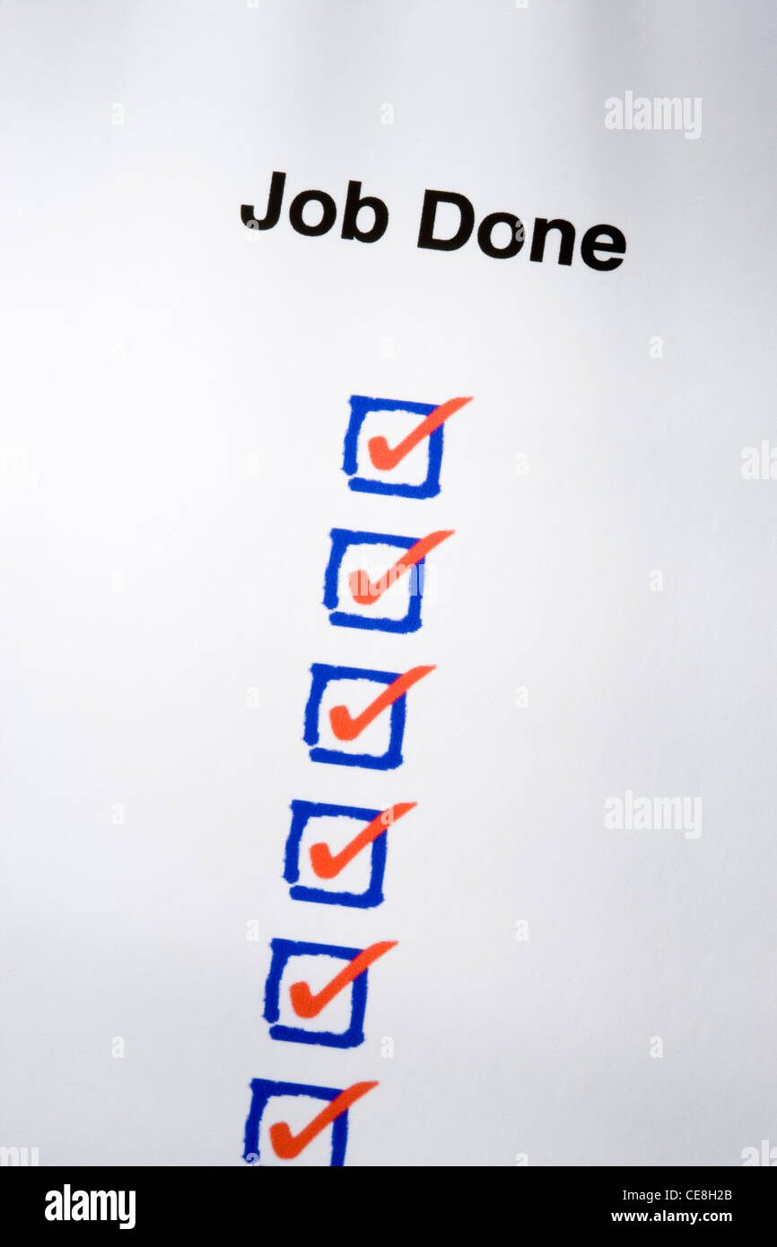 Ticked boxes hires stock photography and images Alamy