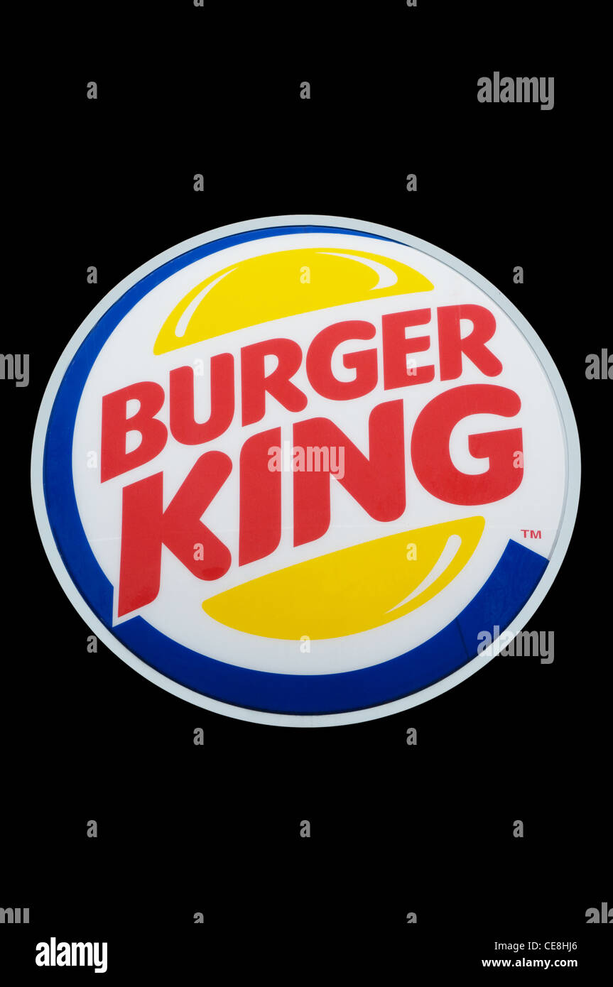 A Burger King Sign logo On Black Background Stock Photo Alamy A Burger King Sign logo On Black Background Stock Photo Alamy