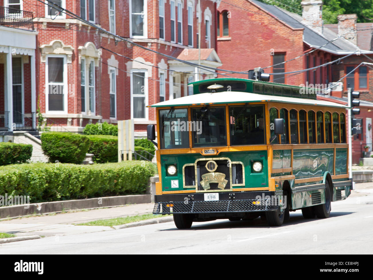 Dubuque Trolley Ride Dubuque hi-res stock photography and images - Alamy