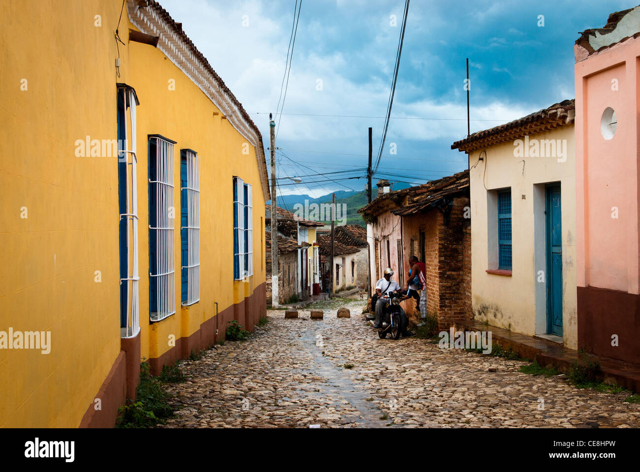Cuba Trinidad  street scene Stock Photo