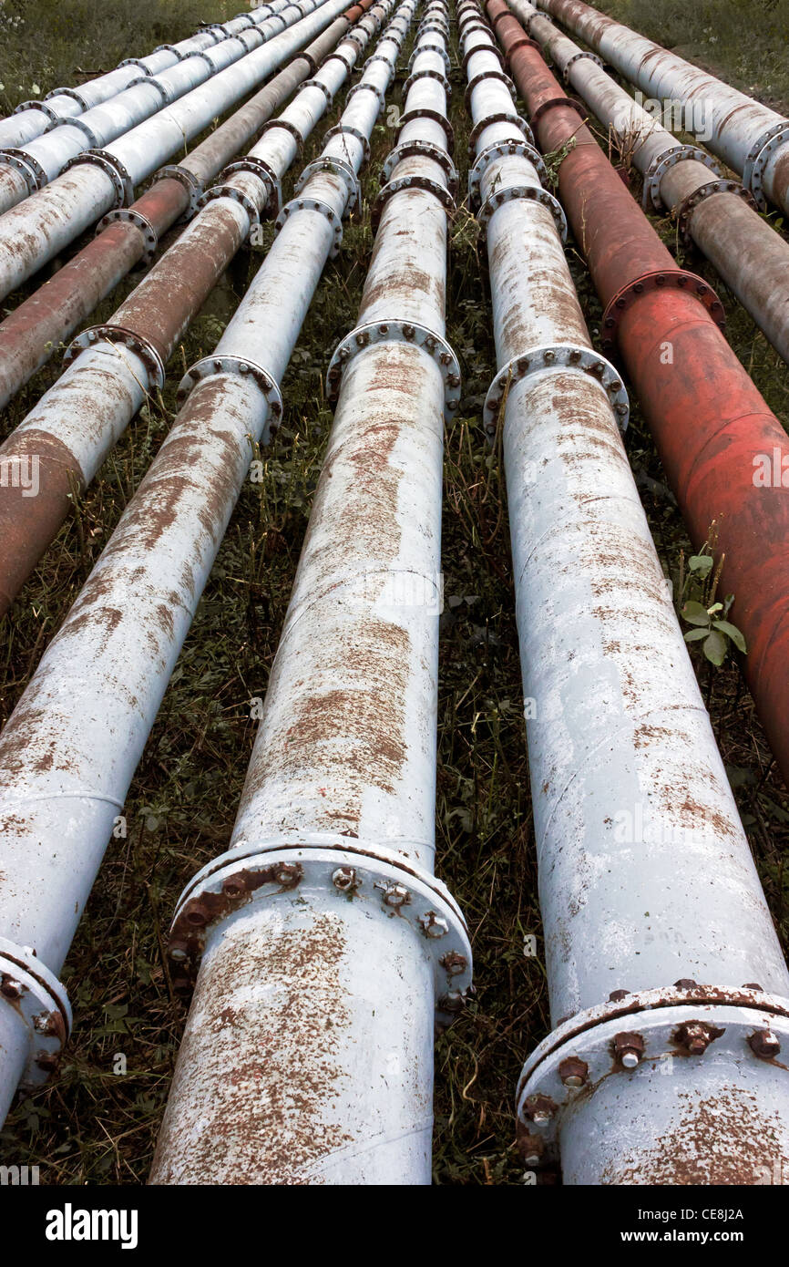 industrial pipeline Stock Photo