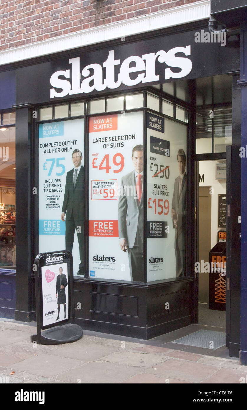 Slaters Menswear Retail Shop Store Canterbury UK Stock Photo Alamy