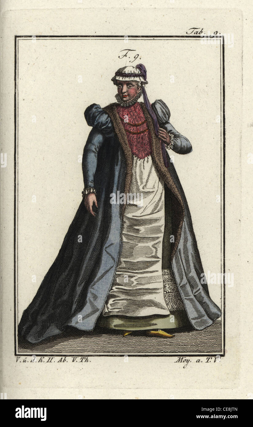 Woman of Swabia, Germany, 1577. Stock Photo
