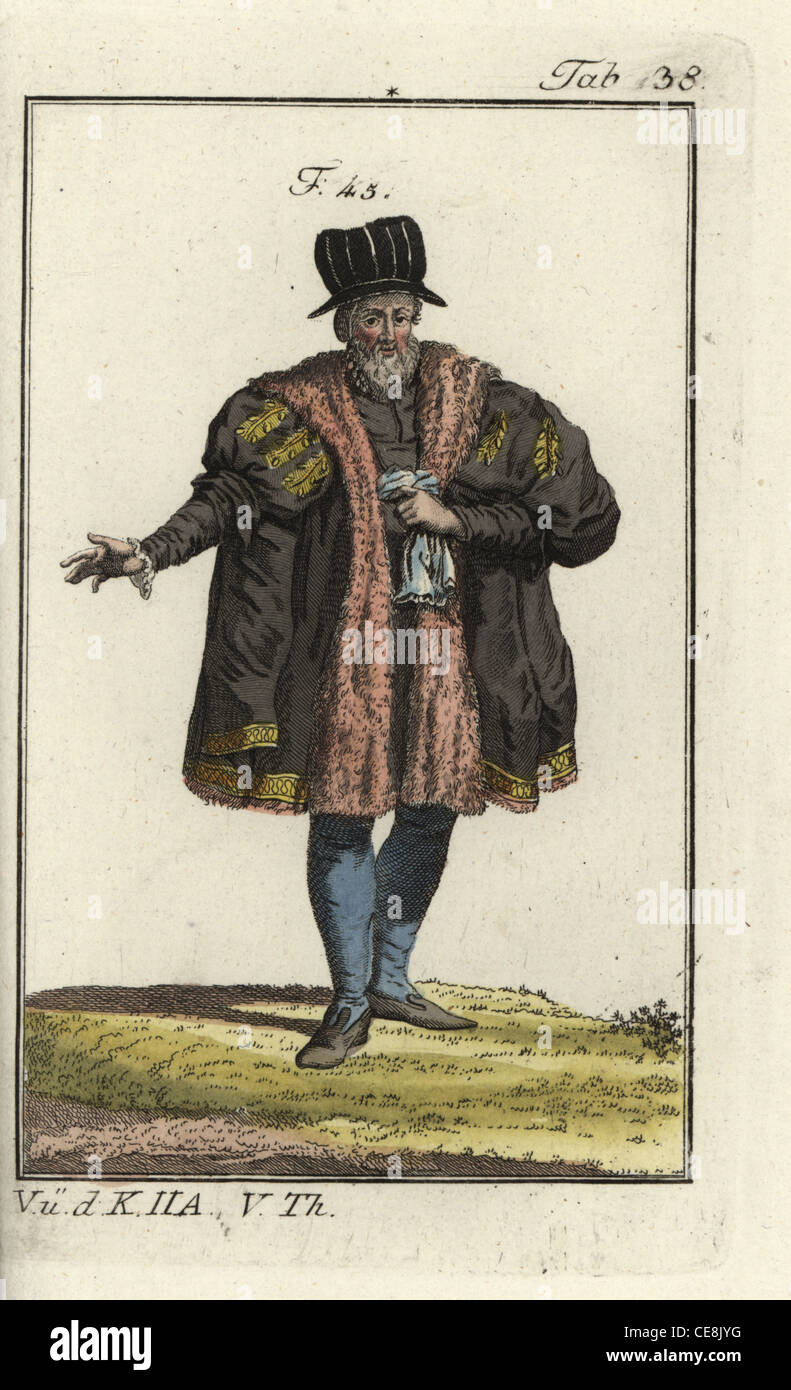 Councilor of Leipzig, 1577. Stock Photo