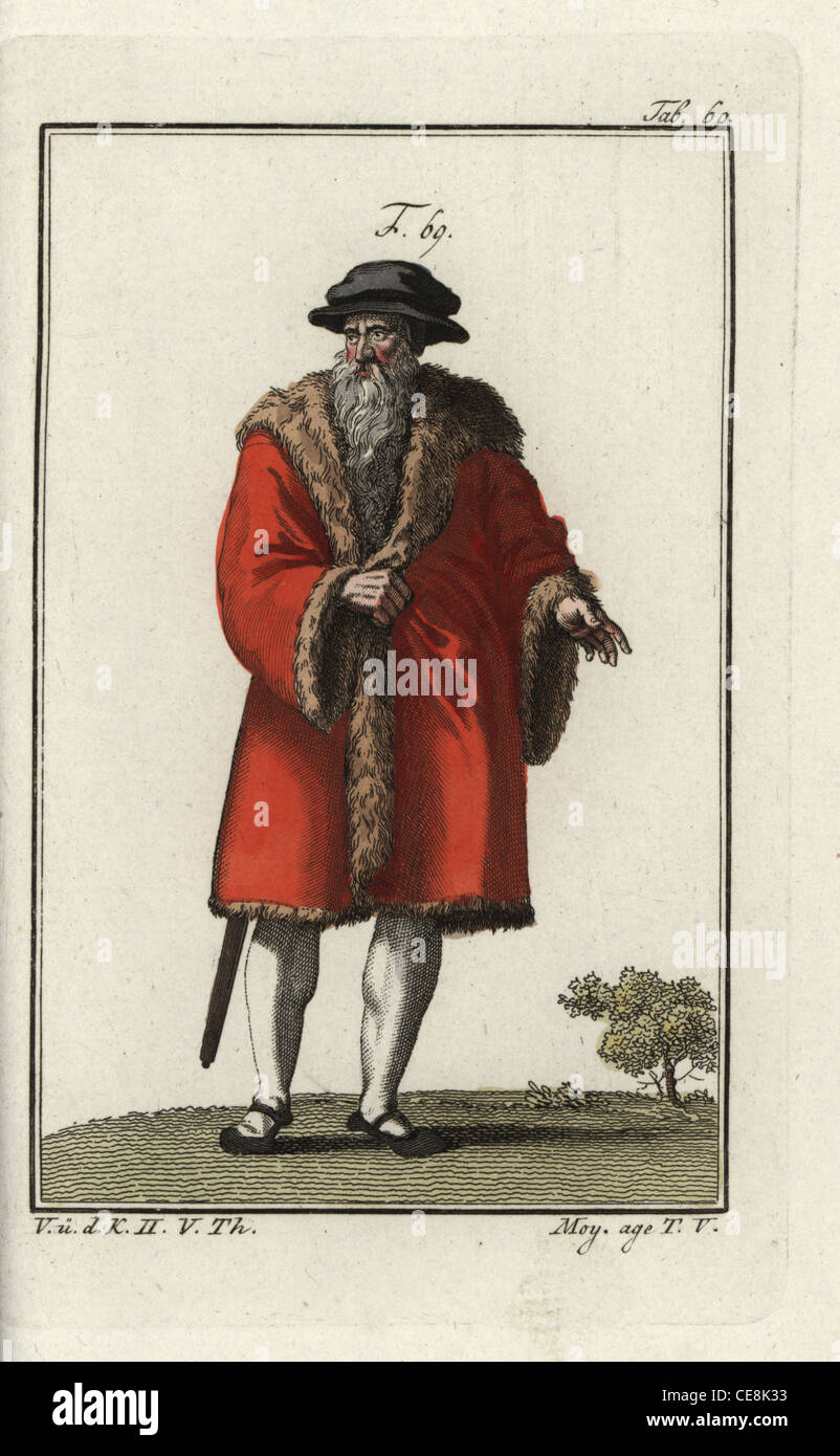 Nobleman of Bohemia, 1500s and 1600s. Stock Photo