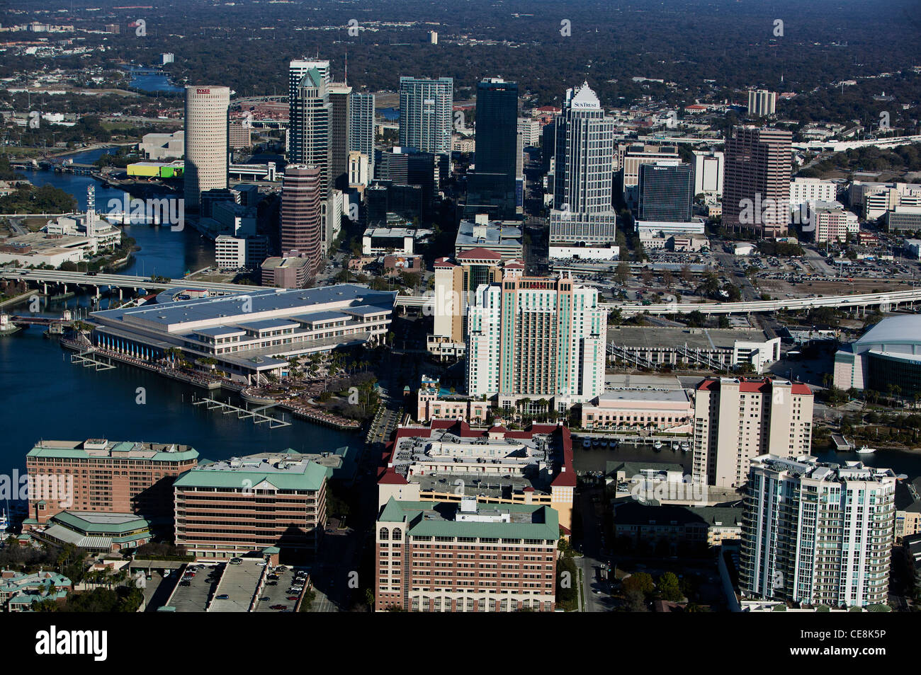 Tampa city florida from above hires stock photography and images Alamy