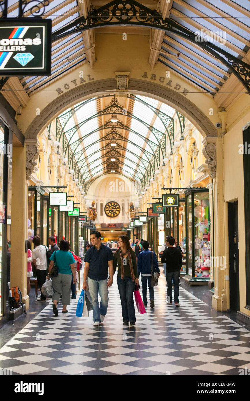 Shopping arcade melbourne hires stock photography and images Alamy