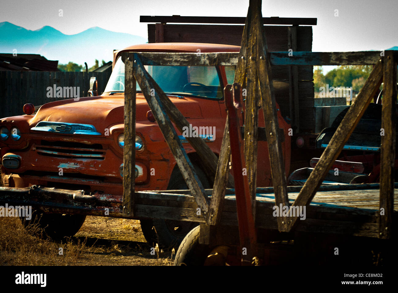 Farm Truck Stock Photo