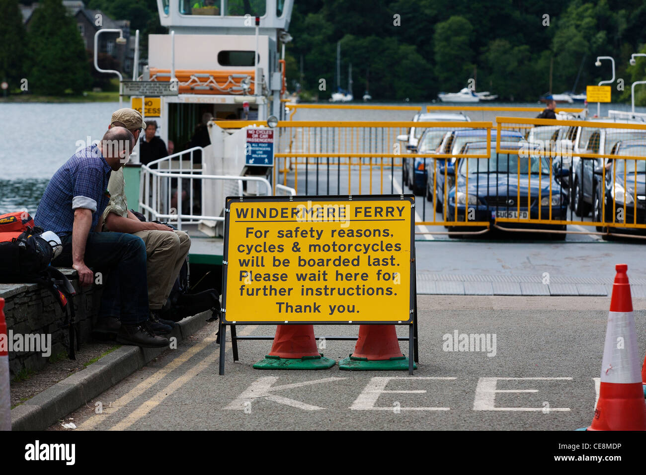 The car ferry from BownessonWindermere to Far Sawrey carries
