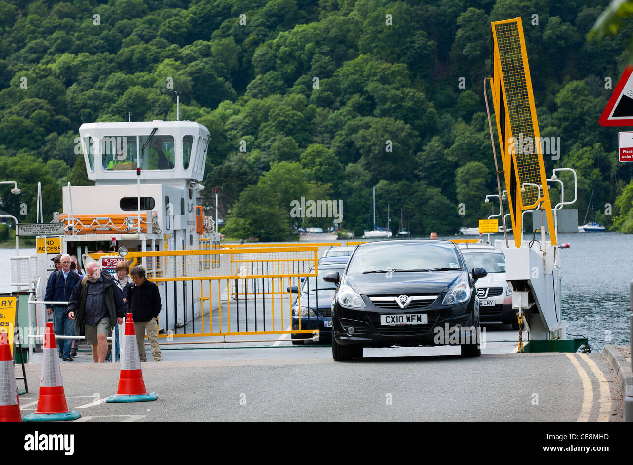 The car ferry from BownessonWindermere to Far Sawrey carries