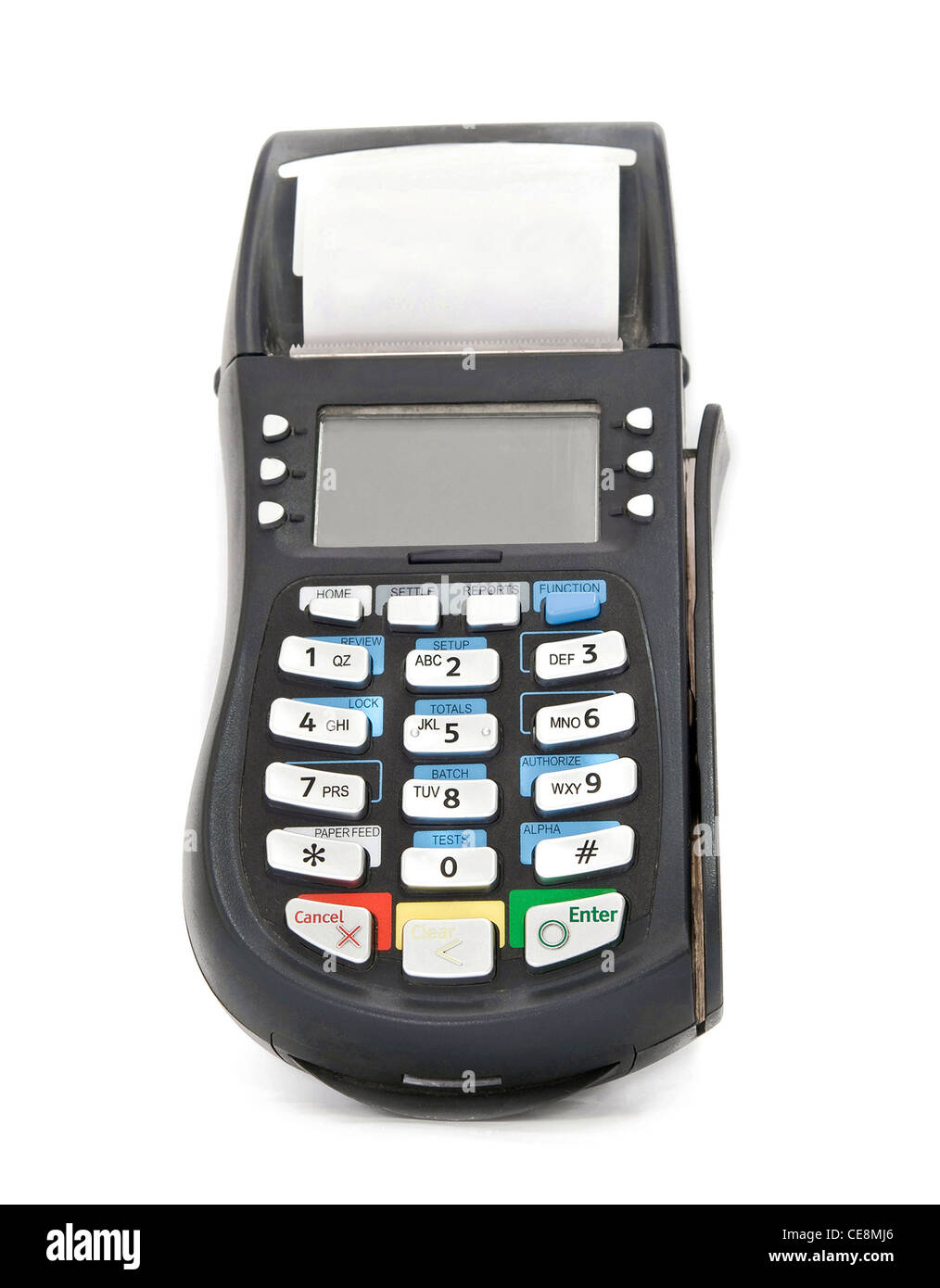 credit card reader is isolated on white Stock Photo Alamy