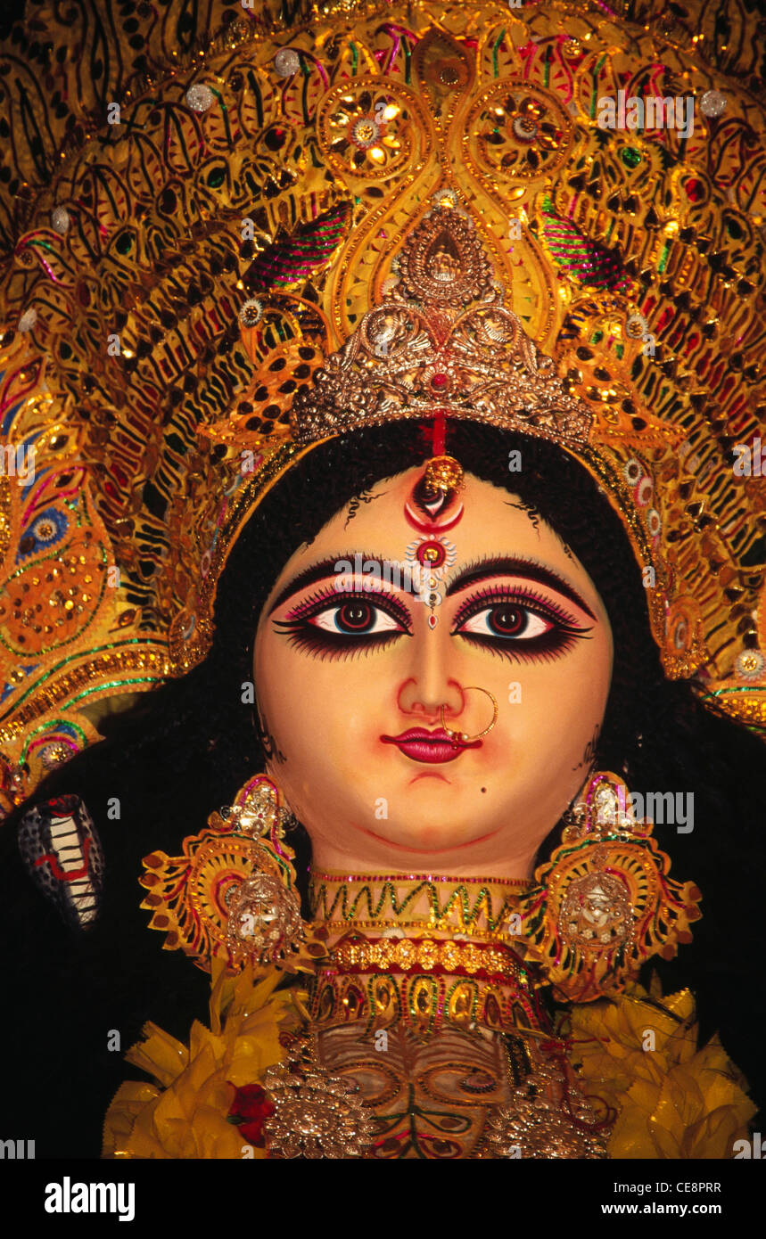 Goddess durga face hi-res stock photography and images - Alamy