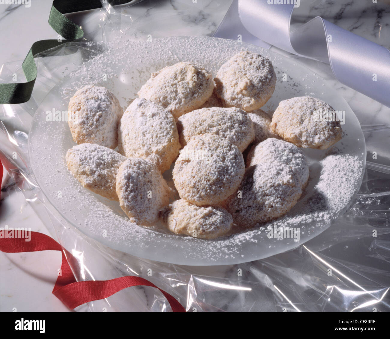 Almond macaroons (Amaretti) Stock Photo