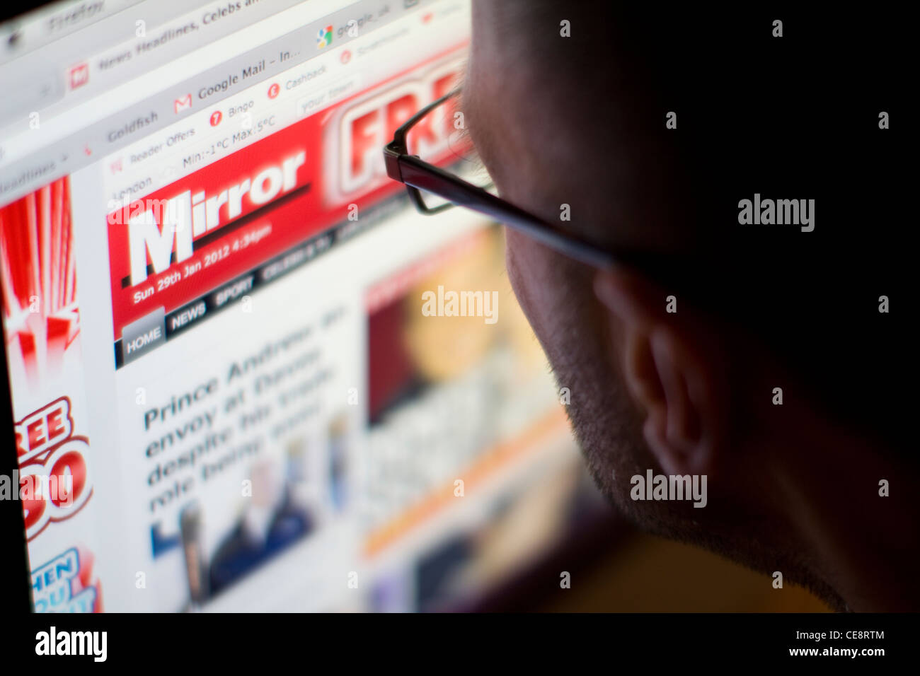 the mirror online website Stock Photo Alamy