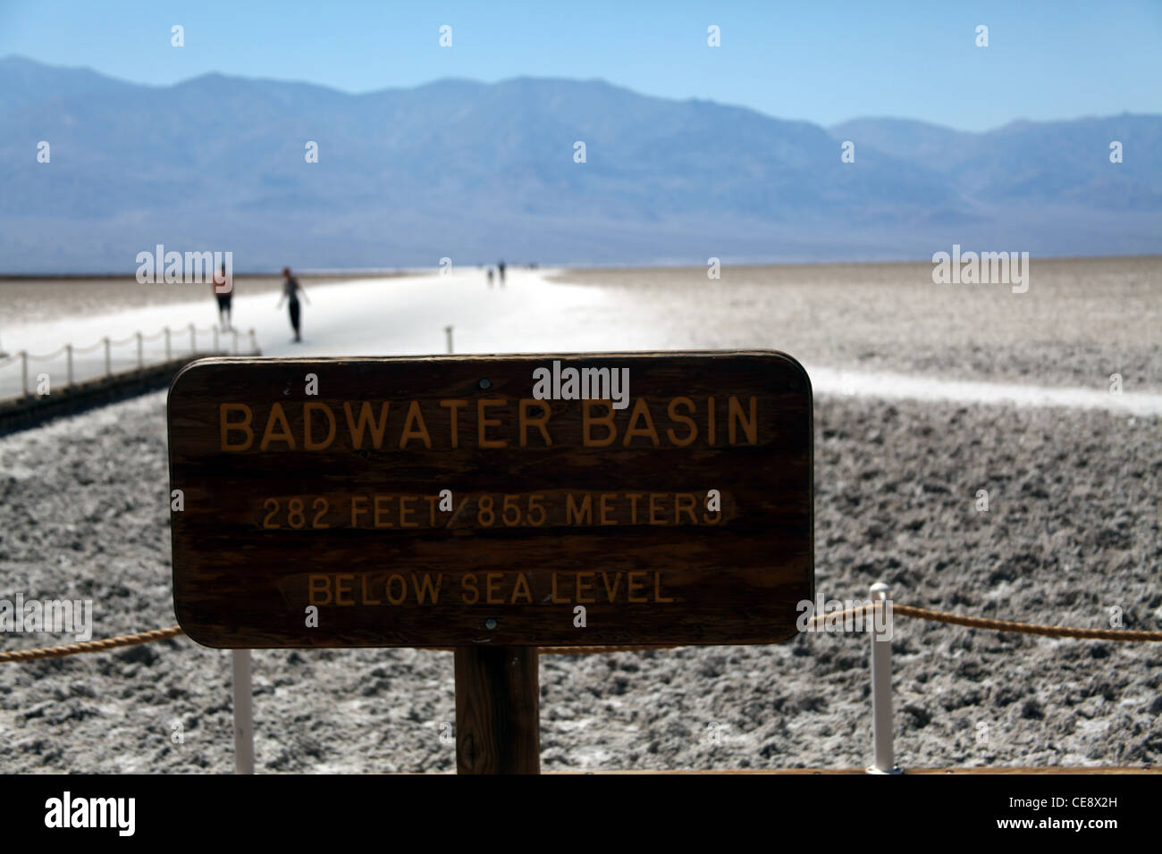Badwater Basin Death Valley Nevada California Stock Photo