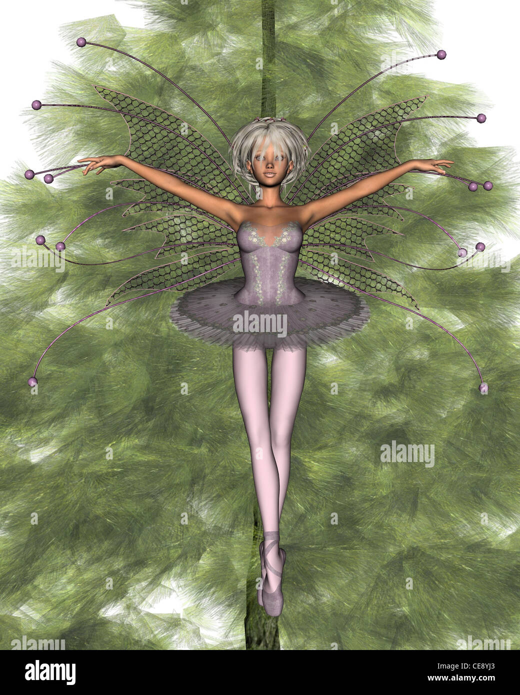 Pink Christmas Tree Fairy 1 Stock Photo Alamy