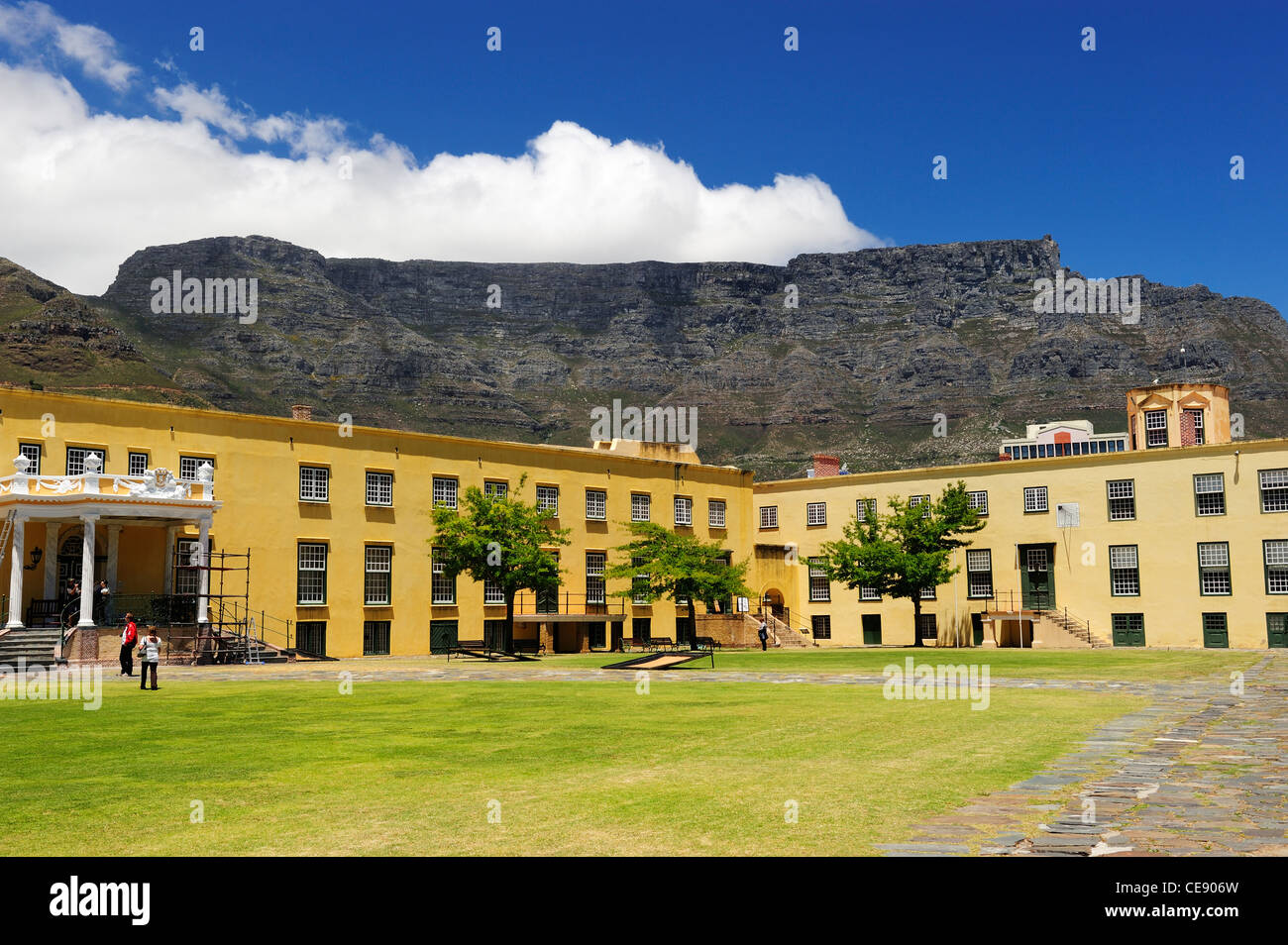 Castle of Good Hope with Table Mountain in background, Cape Town, Western Cape, South Africa Stock Photo