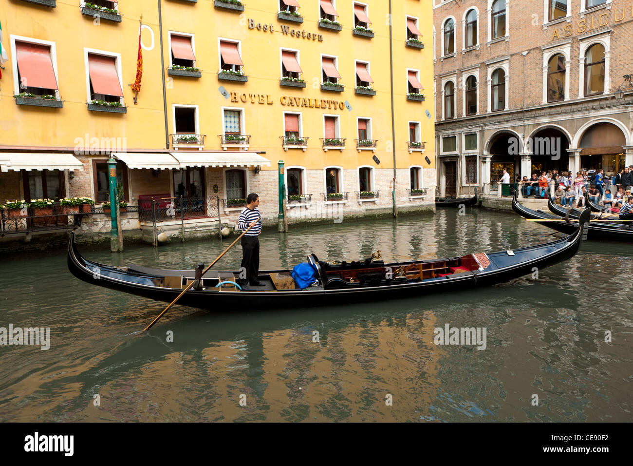 Gondolas in the Romantic City of Venice Stock Photo - Alamy
