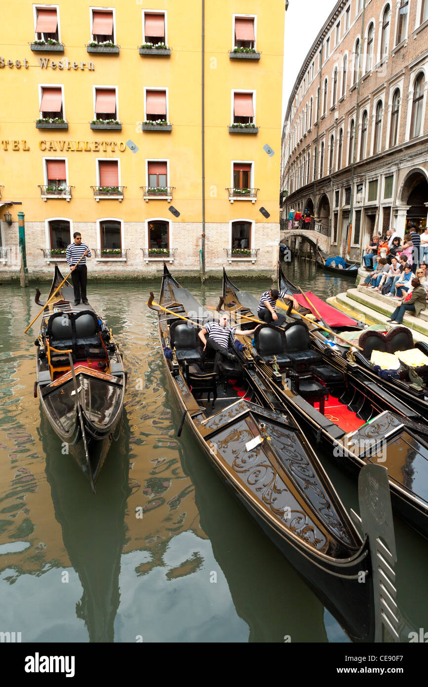 Gondolas in the Romantic City of Venice Stock Photo - Alamy