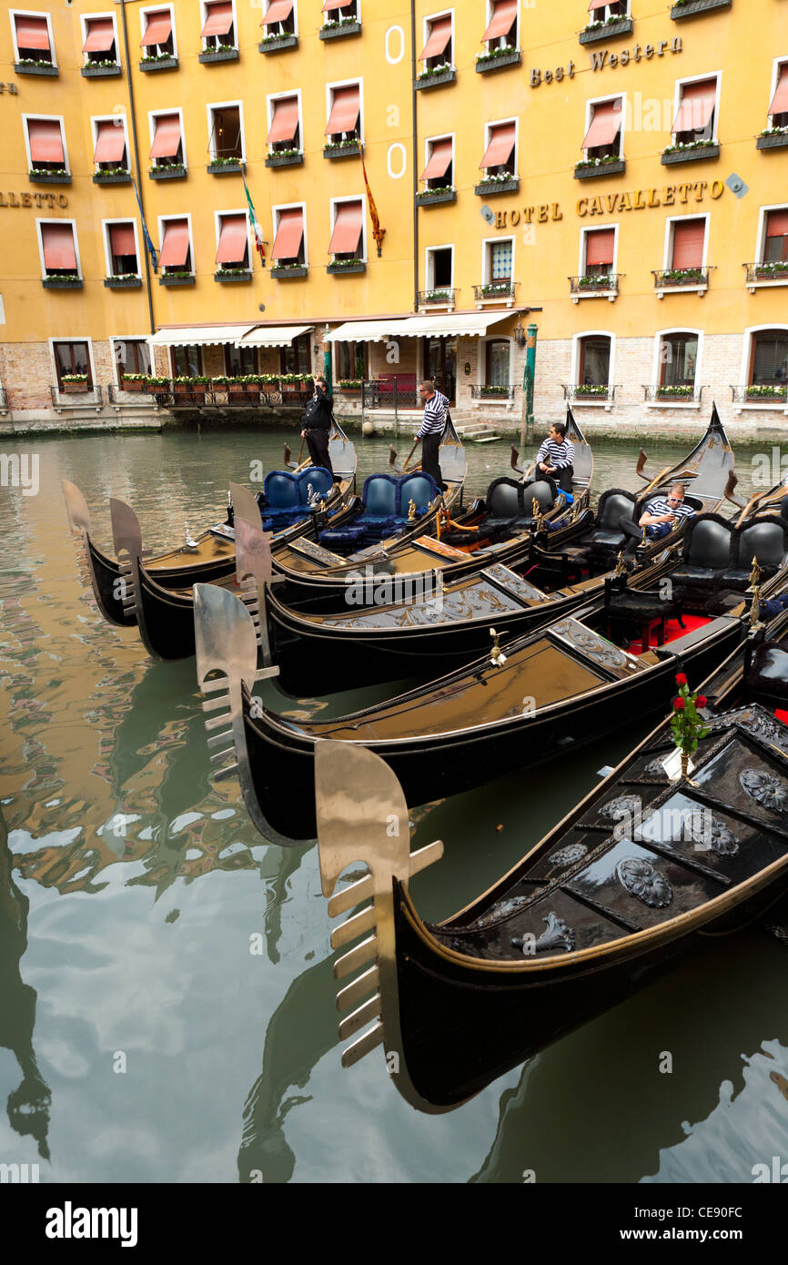 Gondolas in the Romantic City of Venice Stock Photo - Alamy