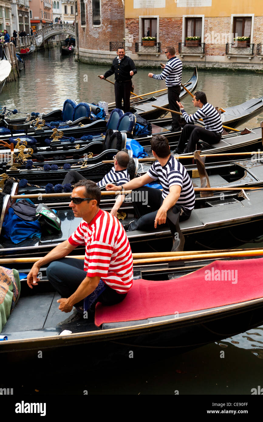 Gondolas in the Romantic City of Venice Stock Photo - Alamy