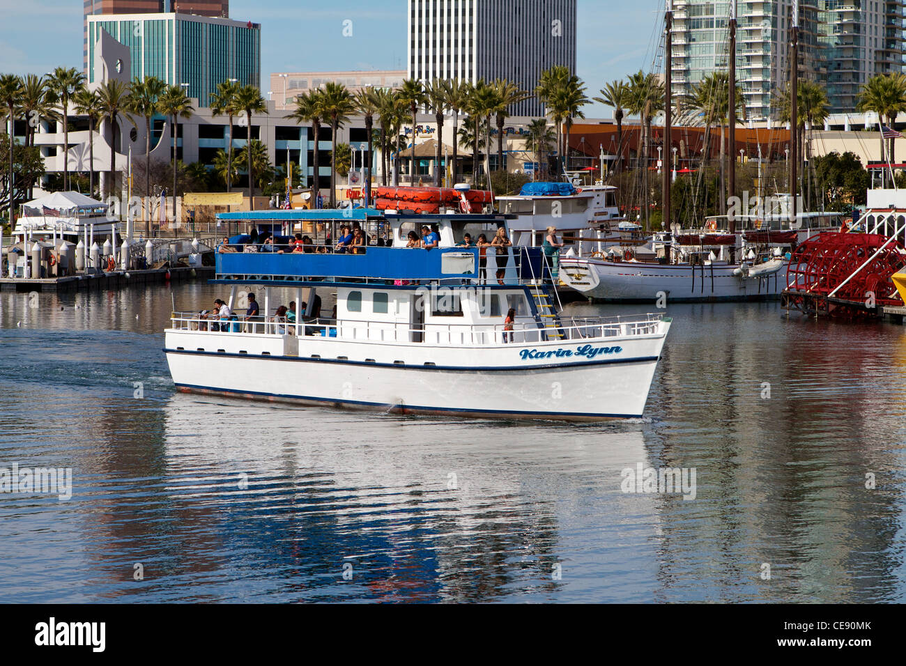 harbor sightseeing cruise Long beach California USA Stock Photo Alamy
