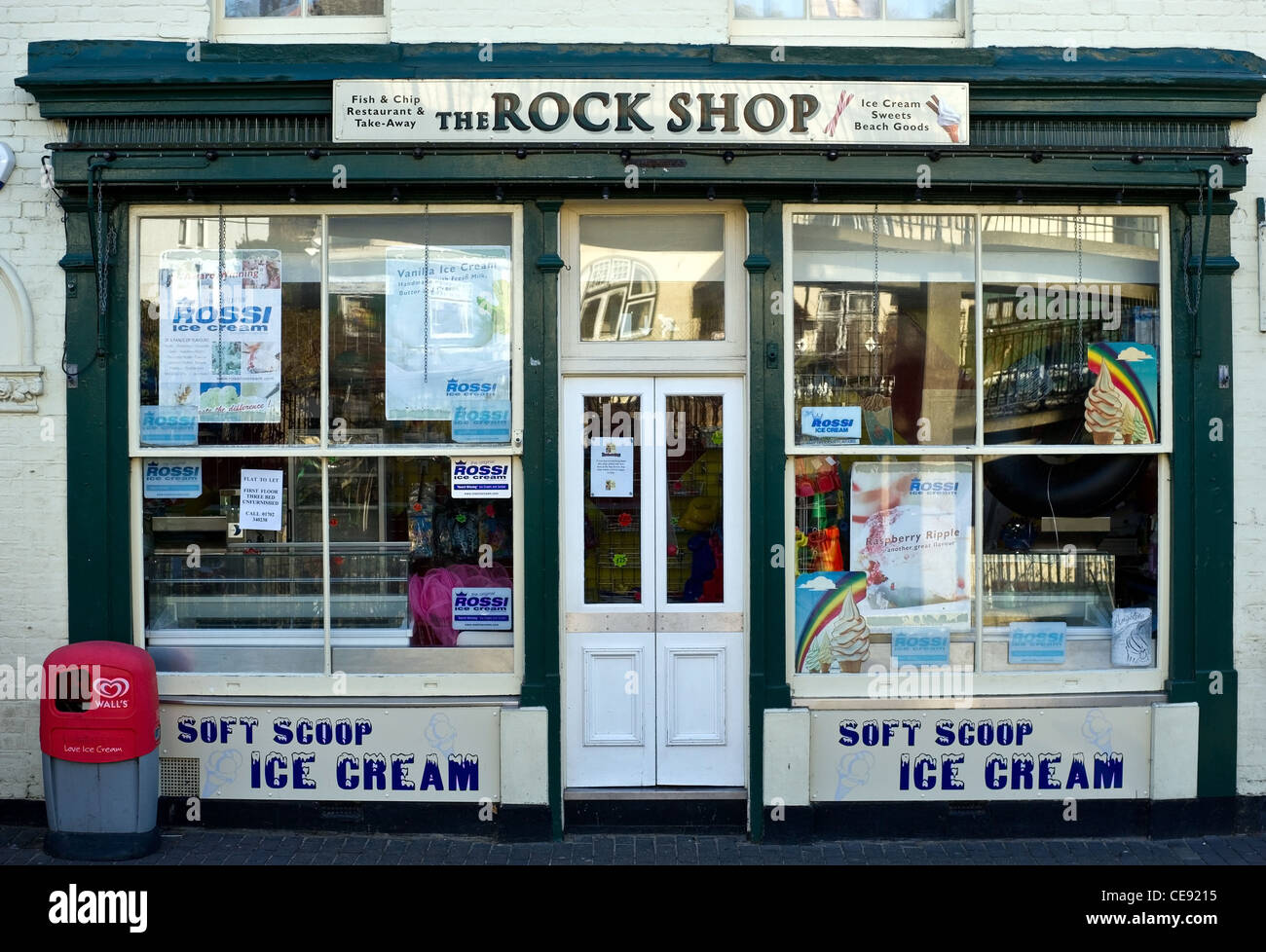 The facade of the Rock Shop in Leigh on Sea in Essex Stock Photo Alamy