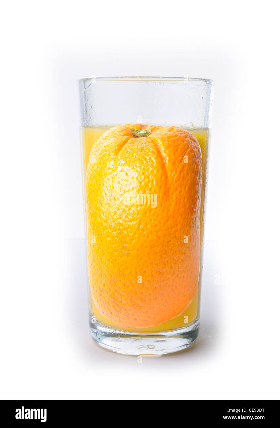 Orange juice Glass of fresh orange juice Stock Photo Alamy