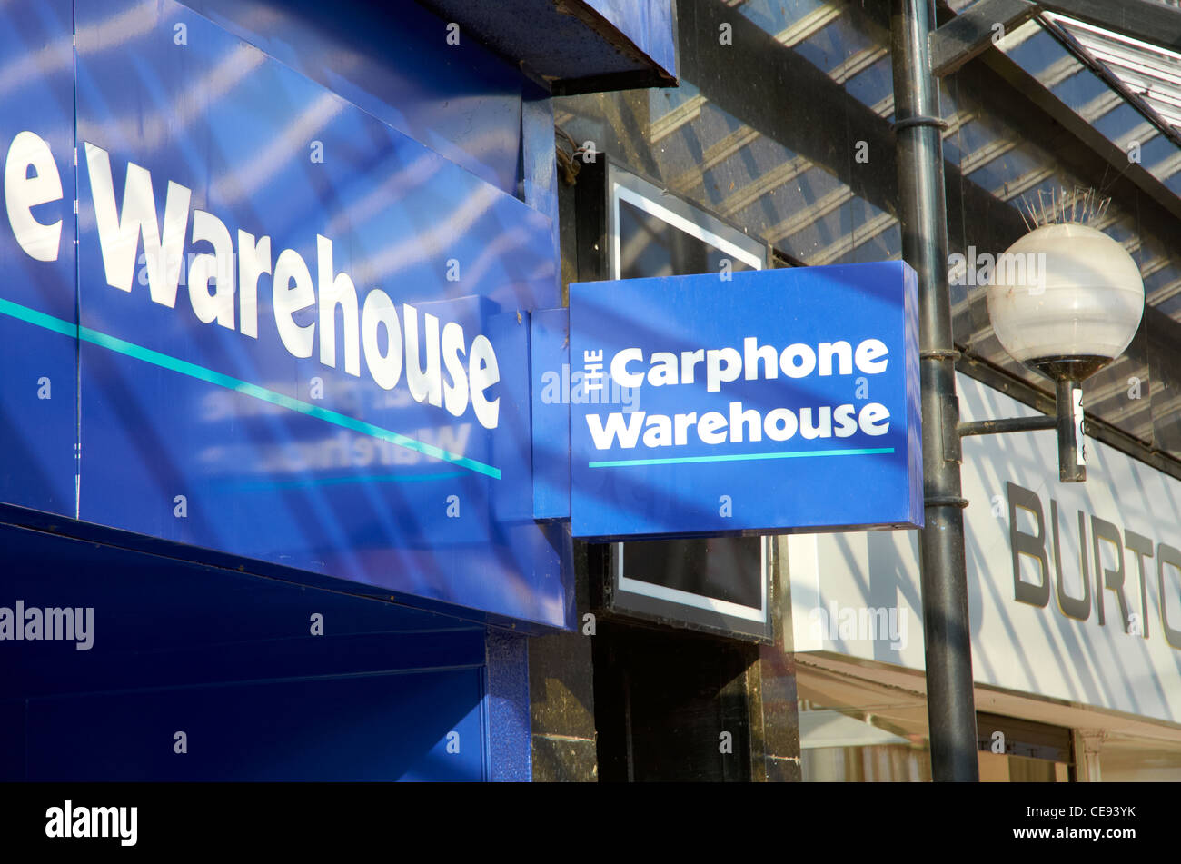 Carphone Warehouse facia and sign Stock Photo