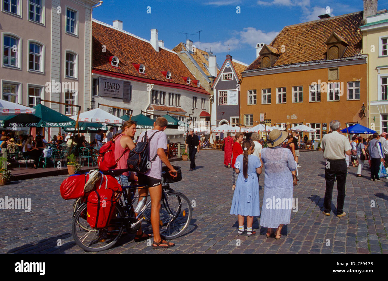 Market Square in Tallinn Stock Photo