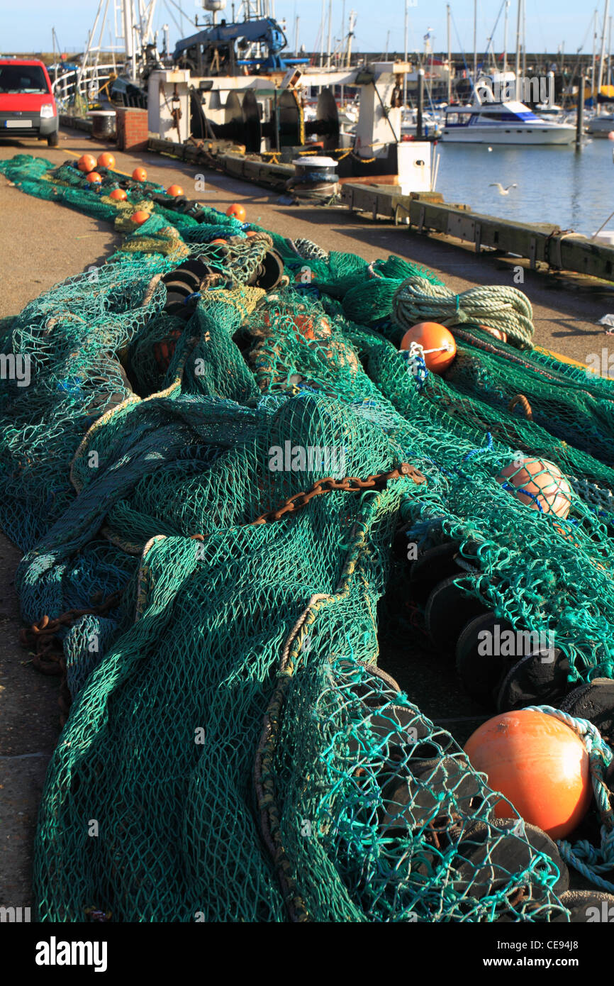 Commercial Fishing Nets Stock Photo Alamy